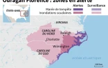 Ouragan Florence : zones en alerte