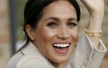 Meghan Ă Peacehaven dans le sud de l'Angleterre, le 3 octobre 2018.
