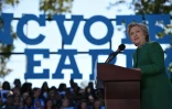 Hillary Clinton, le 23 octobre 2016 à Raleigh en Caroline du Nord