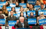Le candidat à la primaire démocrate Bernie Sanders lors d'un meeting à Dearborn, Michigan, le 7 mars 2016