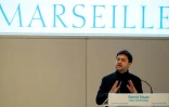 Le nouveau maire de Marseille, Benoît Payan, lors d'une conférence de presse, le 7 janvier 2021