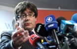 Le président catalan destitué Carles Puigdemont s'exprime lors d'une conférence de presse, le 22 décembre 2017 à Bruxelles