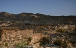 Vue des dégâts causés après un incendie près de Bedar, dans le district de Los Gallardos, dans la province d'Almería, le 10 juillet 2026 en Espagne