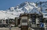 La station fermée de Val Thorens, en Savoie, le 17 mars 2020, lors du premier confinement