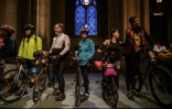 La "bénédiction des cyclistes" à la cathédrale de New York, le 6 mai 2023