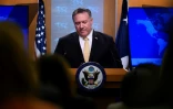 Le chef de la diplomatie américaine Mike Pompeo lors d'une conférence de presse le 18 novembre 2019 à Washington