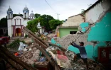 Les destructions provoquées par un séisme de magnitude 8.2 à Juchitan de Zaragoza, le 10 septembre 2017 au Mexique