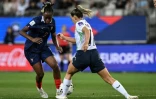 Melvine Malard, auteur du seul du match, qui donne la victoire à la France contre l'Irlande et la qualification pour le Mondial-2027.