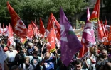 Manifestation à l'appel de syndicats, le 28 mai 2015 à Paris
