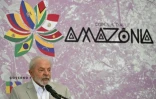 Luiz Inacio Lula da Silva lors du sommet de l'Amazonie à Belém dans l'État de Para au Brésil, le 9 août 2023
