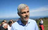 Laurent Wauquiez, président du groupe La Droite républicaine à l'Assemblée, le 25 août 2024 aux Estables, en Haute-Loire