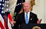 Le président américain Joe Biden à la Maison Blanche, le 16 mai 2022 à Washington