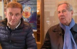 Jean-Marie Roughol et Jean-Louis Debré à la terrasse d'un café parisien, le 15 décembre 2016