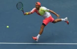 Lucas Pouille face à Gaël Monfils en quarts de finale de l'US Open, le 6 septembre 2016 à New York