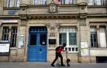 Une école élémentaire à Paris, fermée, le 24 avril 2020