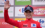 Le Belge Remco Evenepoel, leader de la Vuelta, après la 12e étape, le 1er septembre 2022 à Estepona  