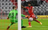 L'attaquant du Bayern, Kingsley Coman, auteur d'un doublé lors du match de groupes de la Ligue des champions face à l'Atlético de Madrid, à Munich, le 21 octobre 2020