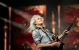 Le guitariste Brian May en concert à Séoul en janvier 2020, en Corée du Sud