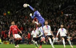 Parade du gardien de Manchester United Andre Onana face à Lyon, en Ligue Europa, le 17 avril 2025 à Old Trafford