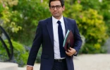 Le ministre des Affaires étrangères sortant, Stéphane Séjourné, à l'Élysée, le 23 août 2024 à Paris