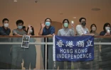 Manifestation dans un centre commercial de Hong Kong, le 28 mai 2020