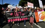 Manifestation pour la 2e "Marche des femmes" anti-Trump, le 20 janvier 2018 à Los Angeles