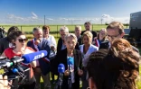 La Première ministre Elisabeth Borne en campagne pour les législatives dans le Calvados le 21 mai 2022