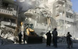 Destructions à Alep, en Syrie, après des bombardement du régime, le 24 septembre 2016