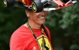 Un supporter de Ferrari, le 3 septembre 2016 Ă Monza