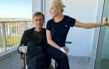Alexeï Navalny et son épouse Ioulia Navalnya, le 21 septembre 2020 dans un hôpital de Berlin