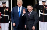 Le président américain Donald Trump reçoit son homologue mongol Khaltmaa Battulga à la Maison Blanche, le 31 juillet 2019 à Washington