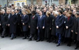La marche des chefs d'Etat à Paris, après les attentats de Charlie Hebdo et de l'Hyper Casher, le 11 janvier 2015