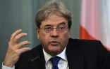 Le ministre des Affaires étrangères italien Paolo Gentiloni, lors d'une conférence de presse à Moscou, le 25 mars 2016