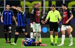 Le Français Clément Turpin arbitre du derby de la Madonnina Inter-AC Milan, le 16 mai 2023 à San Siro