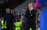 Le coach néerlandais du Barça Ronald Koeman lors du match contre le Dynamo Kiev au stade du Camp Nou de Barcelone en Espagne le 20 octobre 2021.