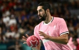 Le handballeur français Nikola Karabatic le 2 août 2024 lors d'un match contre l'Argentine aux JO de Paris
