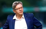 Le leader insoumis Jean-Luc Mélenchon (LFI) à l'issue du second tour des législatives à Paris le 7 juillet 2024