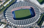 Vue aérienne du Parc des Princes, le 14 juillet 2018 à Paris