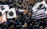 Les funérailles du militant nationaliste corse Yvan Colonna à Cargese, le 25 mars 2022 en Corse