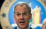 Le procureur de l'Etat de New York, Eric Scheiderman, lors d'une conférence de presse 23 septembre 2016 à New York 