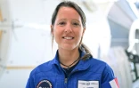 L'astronaute française Sophie Adenot après une conférence de presse de l'Agence spatiale européenne (ESA) à Cologne, en Allemagne, le 3 mai 2023