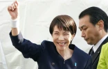 La Première ministre japonaise Sanae Takaichi (gauche) dont le Parti libéral-démocrate (PLD) est en bonne voie pour remporter les législatives anticipées, le 27 janvier 20026
