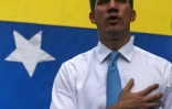 L'opposant vénézuélien Juan Guaido lors d'une manifestation à Caracas, le 10 mars 2020