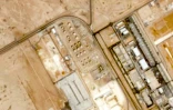 Image satellite, prise le 21 septembre 2026 et fournie à partir des données Copernicus Sentinel, montrant les dépôts de carburant de Saudi Aramco à l'aéroport international du roi Khaled, à Ryad, après une attaque