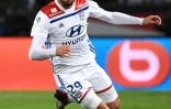 Le milieu de terrain de Lyon Lucas Tousart contre le PSG en Ligue 1, le 7 octobre 2018 au Parc des Princes à Paris