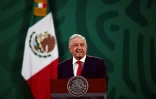 Le président mexicain Andres Manuel Lopez Obrador (AMLO), le 22 avril 2021 à Mexico