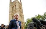 Le président de la Chambre des Communes John Bercow s'adresse aux journalistes devant le Parlement, le 24 septembre 2019 à Londres.