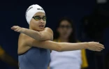 Yusra Mardini, une nageuse syrienne a participé aux Jeux Olympiques de Rio avec l'équipe des Réfugiés. Photo prise le 10 août 2016 à Rio