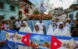 Des religieuses catholiques participent à la procession en l'honneur de la Vierge de la Charité, connue sous le nom de Oshun dans la religion afro-cubaine, à La Havane, le 8 septembre 2026