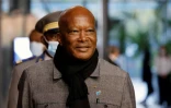 L'ex président burkinabè Roch Marc Christian Kaboré à Paris le 11 novembre 2021